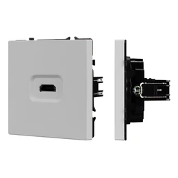Фото #1 товара ARL NOBE Розетка HDMI софт-тач никель SCT-MHD1-SFPL-IS (Arlight, -)