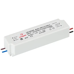 Фото #1 товара Блок питания ARPV-LV12060-A (12V, 5.0A, 60W) (Arlight, IP67 Пластик, 3 года)