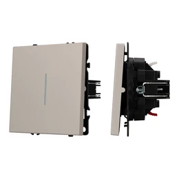 Фото #1 товара ARL NOBE Выключатель 1 кл подсветка софт-тач кашемир SWT-MK01-SFPL-L-CA (250V, 10A) (Arlight, -)