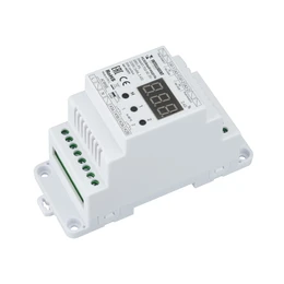 Фото #1 товара INTELLIGENT ARLIGHT Релейный модуль SMART-702-82-2G-DRO-PS (230V, 2x8A, 2.4G) DIN-рейка (IARL, IP20 Пластик, 5 лет)