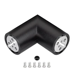 Фото #1 товара Соединитель профиля ROUND-D36-360-90 BLACK (Arlight, Алюминий)