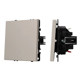 Фото #1 товара ARL NOBE Выключатель проходной 1 кл софт-тач кашемир SWT-MKP1-SFPL-CA (250V, 10A) (Arlight, -)