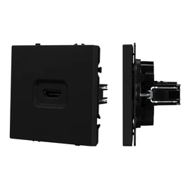 Фото #1 товара ARL NOBE Розетка HDMI софт-тач черный оникс SCT-MHD1-SFPL-BK (Arlight, -)