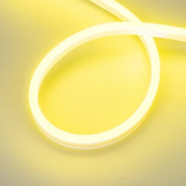 Фото #1 товара Светодиодная лента герметичная AURORA-PS-A120-16x8mm 24V Lemon (10 W/m, IP65, 2835, 5m) (Arlight, Силикон, 2 года)