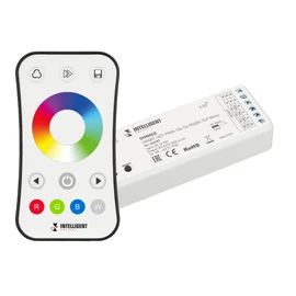 Фото #1 товара INTELLIGENT ARLIGHT Диммер SMART-SET-PWM-104-52-RGBW-SUF White (12-24V, 4x4A, ПДУ RING 10кн, 2.4G) (IARL, Контроллер)