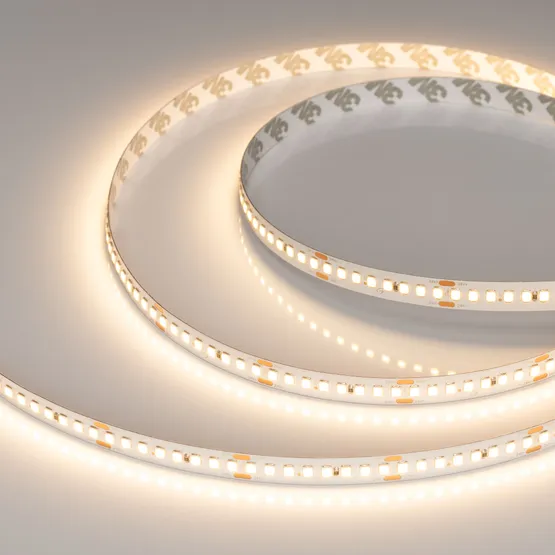 Фото #1 товара Светодиодная лента RT-A192-10mm 24V Warm3000 (17.6 W/m, IP20, 5m) (Arlight, высок.эфф.150 лм/Вт)