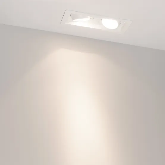 Фото #4 товара Светильник MS-VORTEX-BUILT-S170x90-2x12W Day4000 (WH-WH, 20 deg, 230V) (Arlight, IP20 Металл, 5 лет)
