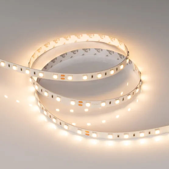 Фото #5 товара Светодиодная лента RT-B60-10mm 24V Warm2700 (14.4 W/m, IP20, 5060, 5m) (Arlight, 14.4 Вт/м, IP20)