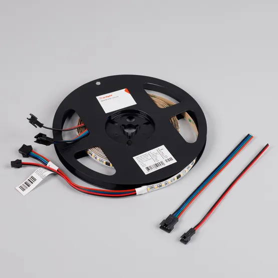 Фото #3 товара Светодиодная лента SPI-A120-10mm 24V Warm2700-PX6-BPT (11 W/m, IP20, 2835, 5m) (Arlight, бегущий огонь)