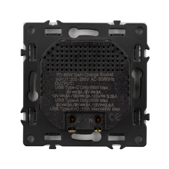 Фото #3 товара ARL NOBE USB Розетка тип A+C софт-тач никель SCT-MUAC-SFPL-FC-IS (65W, QC3) (Arlight, -)