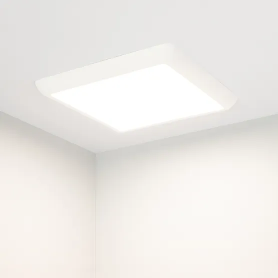 Фото #9 товара Светильник CL-FIOKK-S300x300-25W Day4000-MIX (WH, 120 deg, 230V) (Arlight, IP44 Пластик, 3 года)