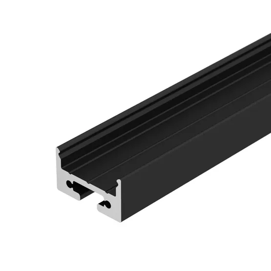 Фото #2 товара Профиль с экраном SL-LINE-2011M-2500 BLACK+OPAL SQUARE (Arlight, Алюминий)