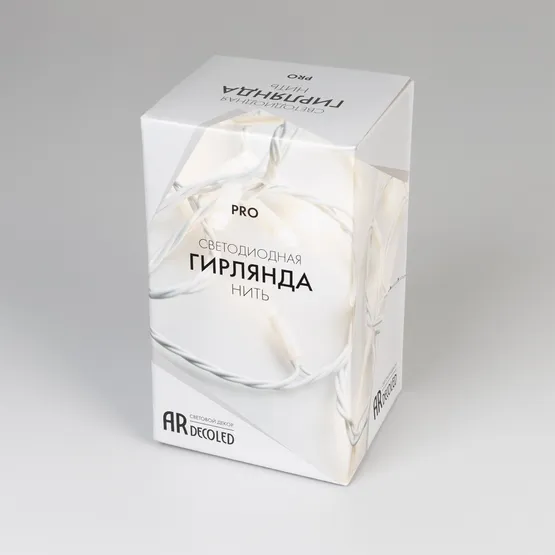 Фото #6 товара Светодиодная гирлянда ARD-STRING-PRO-10000-BLACK-100LED-FLASH WHITE (230V, 7W) (Ardecoled, IP65)
