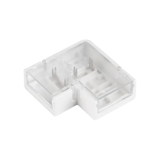 Фото товара Коннектор угловой COB-MONO-10mm-2pin-STS-IP68 (Arlight, Прозрачный)