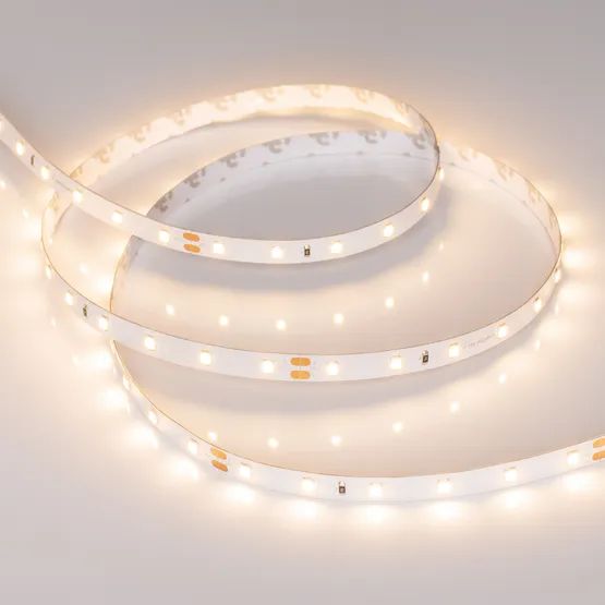 Фото #3 товара Светодиодная лента RT-A60-8mm 24V Warm3000 CRI98 (4.8 W/m, IP20, 2835, 5m) (Arlight, Открытый)