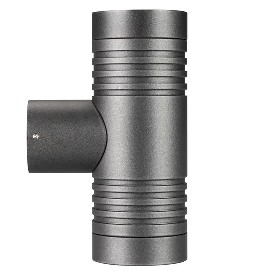 Фото #2 товара Светильник LGD-RAY-WALL-TWIN-R46-2x3W Warm3000 (GR, 24 deg, 230V) (Arlight, IP65 Металл, 3 года)