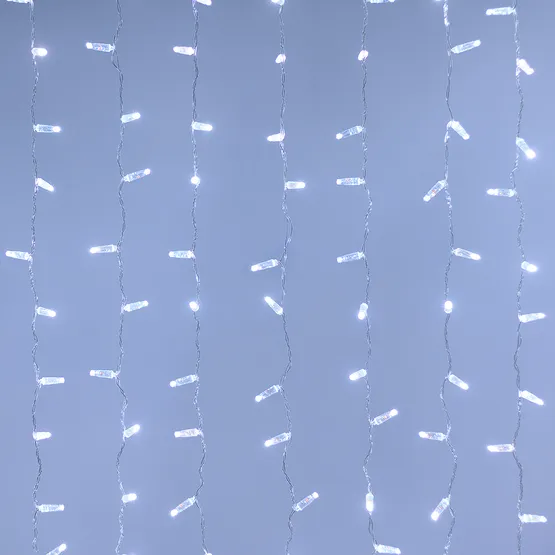 Фото #1 товара Светодиодная гирлянда ARD-CURTAIN-CLASSIC-2000x9000-CLEAR-2200LED White (230V, 120W) (Ardecoled, IP65)