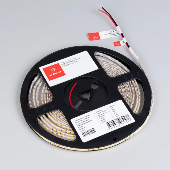 Фото #2 товара Светодиодная лента герметичная ULW-SE-A160-5mm 24V Warm2700 (15 W/m, IP65, 5m) (Arlight, CRI>90)