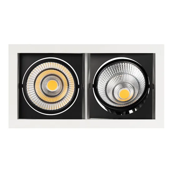 Фото #4 товара Светильник CL-KARDAN-S283x152-2x25W White6000 (WH-BK, 30 deg) (Arlight, IP20 Металл, 3 года)