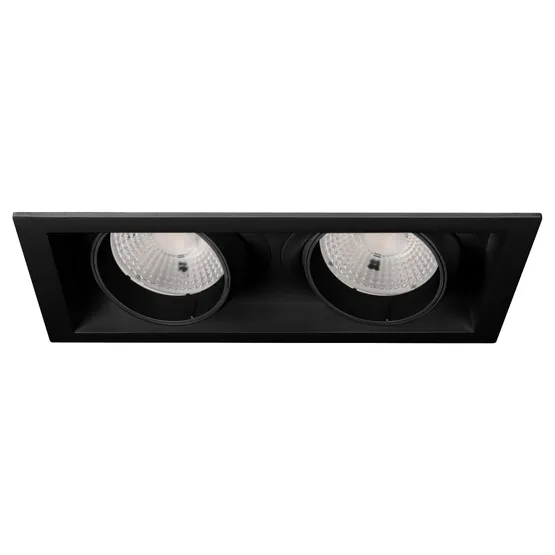 Фото #1 товара Светильник MS-VORTEX-BUILT-S250x140-2x30W Day4000 (BK-BK, 50 deg, 230V) (Arlight, IP20 Металл, 5 лет)