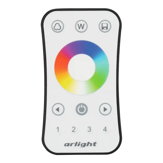 Фото #2 товара Пульт SMART-R15-RGBW (4 зоны, 2.4G) (Arlight, IP20 Пластик, 5 лет)