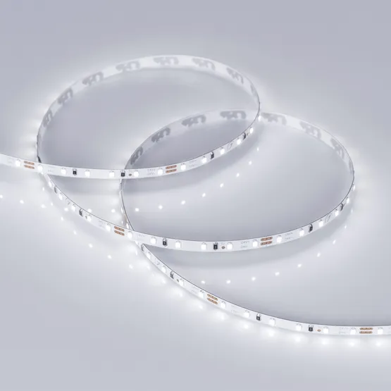 Фото #2 товара Светодиодная лента MICROLED-M120-4mm 24V White6000 (5.4 W/m, IP20, 2216, 5m) (Arlight, 5.4 Вт/м, IP20)