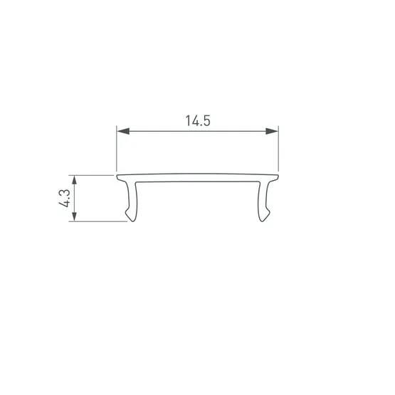 Фото #2 товара Экран SL-W15-2000 OPAL BLACK (Arlight, Пластик)