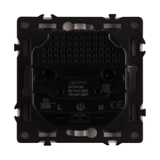 Фото #3 товара Механизм розетки с USB зарядкой SCT-NOBE-MUCC-SFPL-CA (230V, 16A) (Arlight, -)