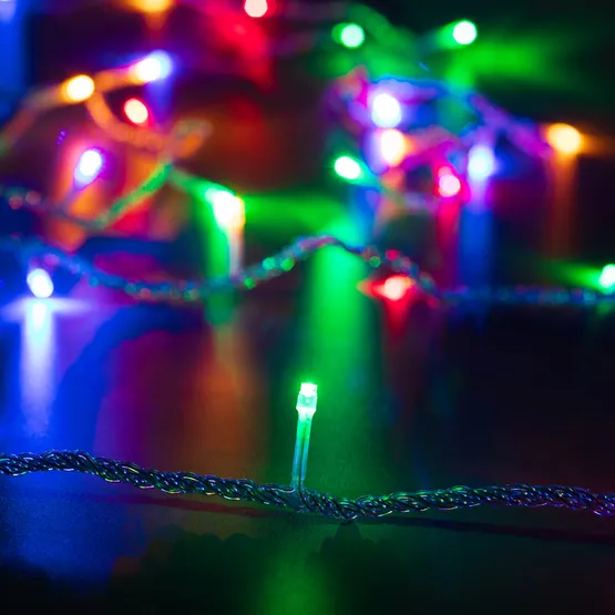 Фото #1 товара Светодиодная гирлянда ARD-STRING-HOME-5000-CLEAR-50LED-LIVE RGB (230V, 3.5W) (Ardecoled, IP20, 1 год)