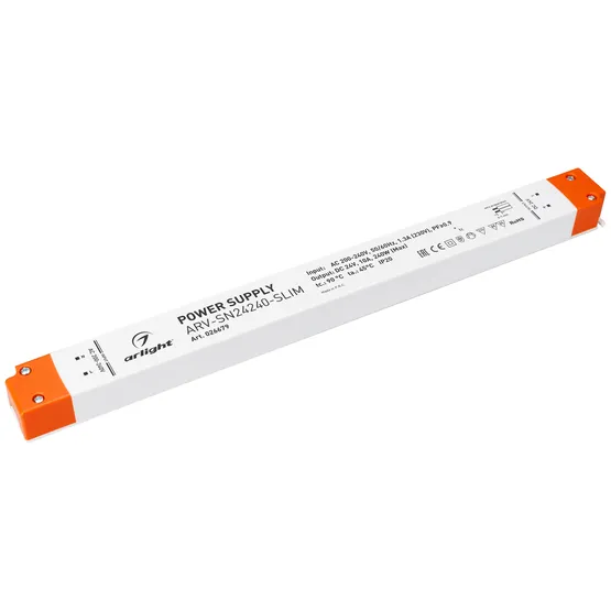 Фото товара Блок питания ARV-SN24240-SLIM (24V, 10A, 240W, PFC) (Arlight, IP20 Пластик, 3 года)