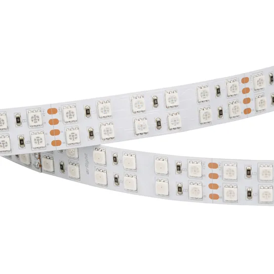 Фото #5 товара Светодиодная лента RT-B144-19mm 24V RGB (34.4 W/m, IP20, 5060, 5m) (Arlight, Открытый)