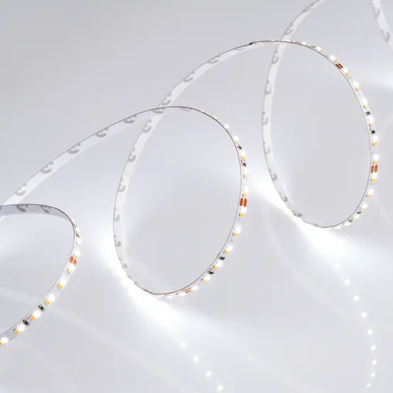 Фото #6 товара Светодиодная лента MICROLED-M240-4.5mm 24V White-CDW (9.6 W/m, IP20, 2216, 5m) (Arlight, узкая)