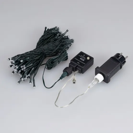 Фото #4 товара Светодиодная гирлянда Нить Смарт ARD-MOOD-CLASSIC-19650-BLACK-132LED RGB (230V, 5.8W, Tuya Wi-Fi) (Ardecoled, IP65)