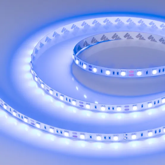 Фото #5 товара Светодиодная лента RT-B60-10mm 12V Blue (14.4 W/m, IP20, 5m) (Arlight, Открытый)