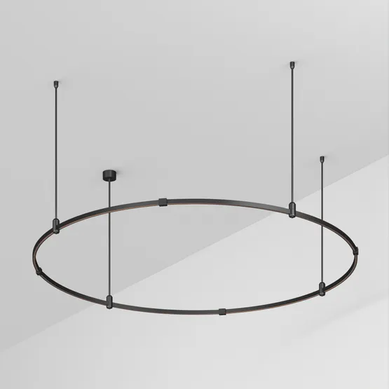 Фото товара Основание ART-APRIORI-ROUND-ROD-400-R1500 (BK) (Arlight, IP20 Металл, 3 года)
