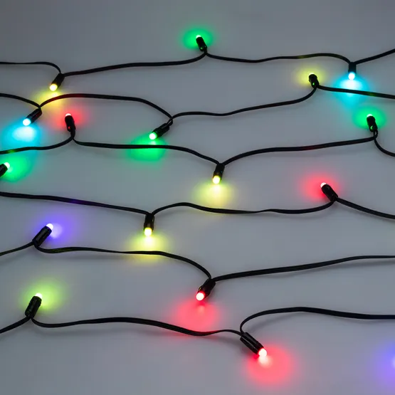 Фото #3 товара Светодиодная гирлянда Нить Смарт ARD-MOOD-CLASSIC-10000-BLACK-48LED RGBY-SPI (230V, 8W, Tuya Wi-Fi) (Ardecoled, IP65)