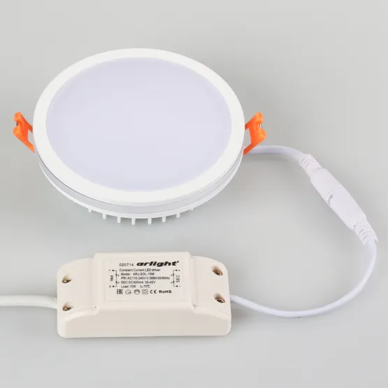 Фото #5 товара Светодиодная панель LTD-115SOL-15W Day White (Arlight, IP44 Пластик, 3 года)