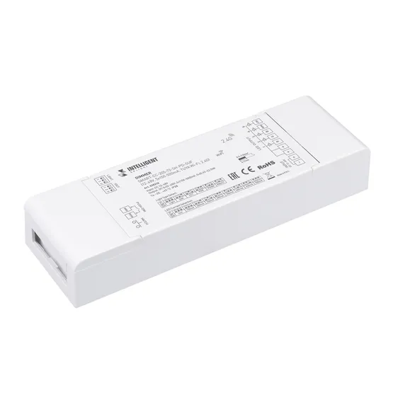 Фото товара INTELLIGENT ARLIGHT Диммер SMART-CC-205-72-SH-PD-SUF (12-48V, 5x150-500mA, TUYA Wi-Fi, 2.4G) (IARL, Контроллер)