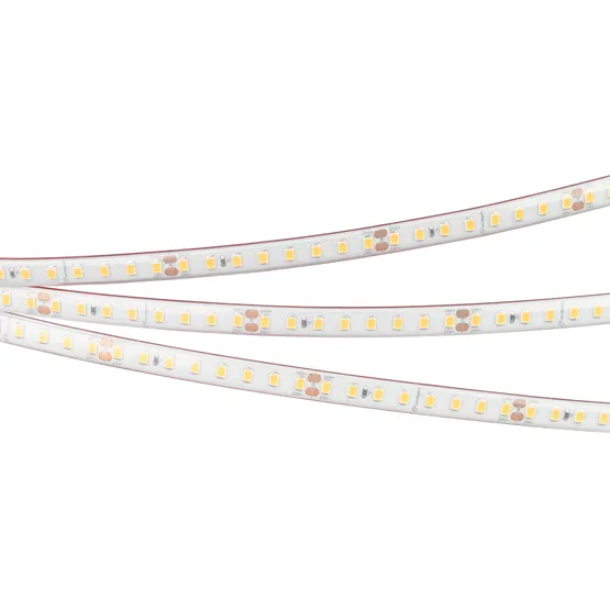 Фото #2 товара Светодиодная лента герметичная RTW-PR-A128-10mm 24V Warm3000 (9.6 W/m, IP66, 2835, 5m) (Arlight, высок.эфф.150 лм/Вт)