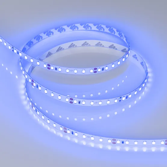 Фото #3 товара Светодиодная лента RT-A120-8mm 24V Blue (9.6 W/m, IP20, 5m) (Arlight, 9.6 Вт/м, IP20)