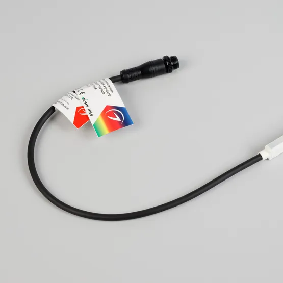 Фото #5 товара Светодиодная лента герметичная WAVE-SIDE-PU-H120-06x12mm 24V RGB (8 W/m, IP68, 5m, wire x2) (Arlight, Вывод прямой, 3 года)