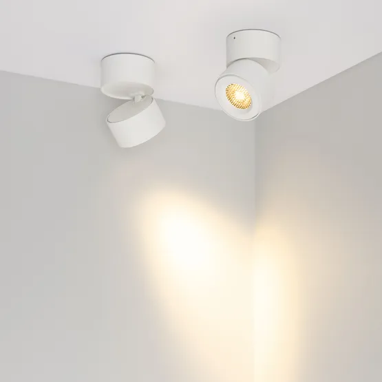 Фото #5 товара Светильник SP-POINT-SURFACE-R85-12W Warm3200-MIX (WH, 36 deg, 230V) (Arlight, IP20 Металл, 5 лет)