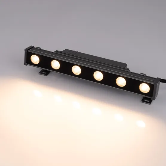 Фото #3 товара Линейный прожектор AR-LINE-300-6W Warm2700 (GR, 15x60 deg, 230V) (Arlight, IP65 Металл, 3 года)