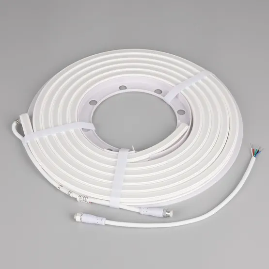Фото #7 товара Светодиодная лента герметичная WAVE-SIDE-DOUBLE-BA168-16x15mm 24V RGBW-Day (15 W/m, IP67, 5m, wire x1) (Arlight, Вывод боковой, 5 лет)