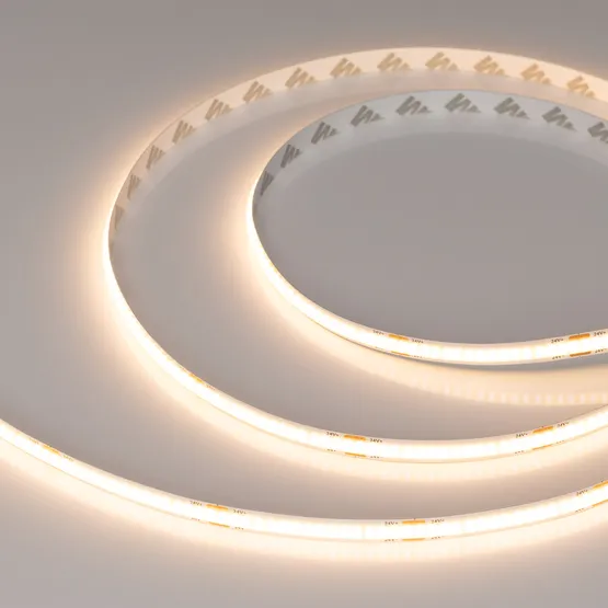 Фото #4 товара Светодиодная лента COB-X320-8mm 24V Warm3000(8 W/m, IP20, CSP, 5m) (Arlight, -)