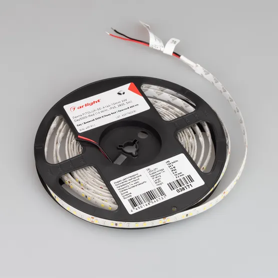 Фото #4 товара Светодиодная лента FITOLUX-SE-A144-10mm 24V Day5000-Red (14 W/m, IP65, 2835, 5m) (Arlight, 14 Вт/м, IP65)