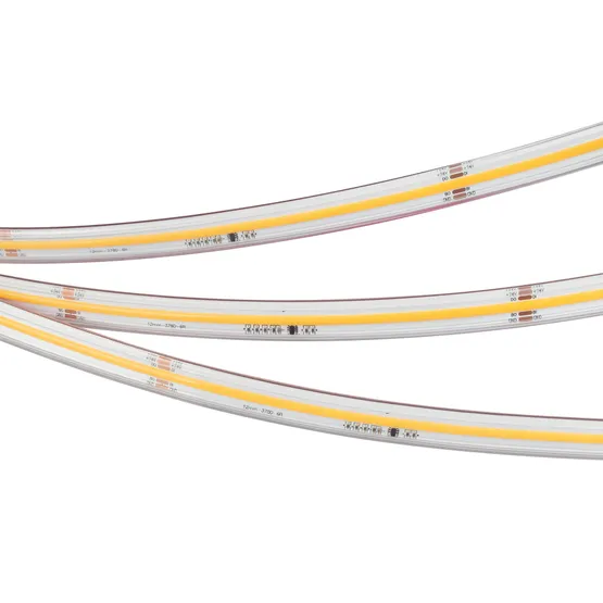 Фото #4 товара Светодиодная лента герметичная SPI-COB-PS-X378-14mm 24V White6000-PX63-BPT (7 W/m, IP67, 5m) (Arlight, бегущий огонь)