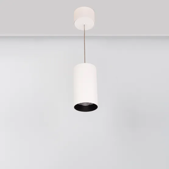 Фото #3 товара Светильник подвесной SP-POLO-R85-2-15W Warm White 40deg (White, Black Ring) (Arlight, IP20 Металл, 3 года)