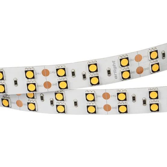 Фото #2 товара Светодиодная лента RT-B120-15mm 24V Warm3000 CRI98 (28.8 W/m, IP20, 5m) (Arlight, Открытый)