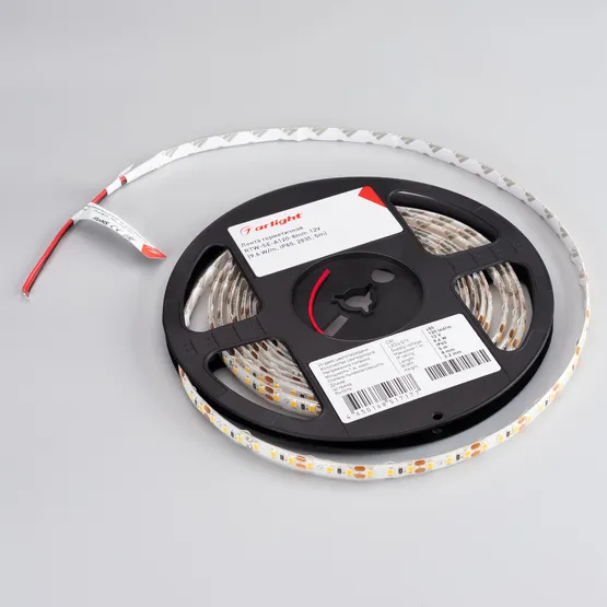 Фото #3 товара Светодиодная лента герметичная RTW-SE-A120-8mm 12V White6000 (9.6 W/m, IP65, 2835, 5m) (Arlight, -)